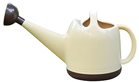 Arrosoir décoratif Beige : capacité de 4 L/10,6 gallons, Pomme de Douche Amovible pour Plantes d'intérieur et d'extérieur.