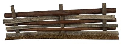 ZICOM Krippenzubehör Zaun 20cm Holz – Handgefertigter Miniatur-Holzzaun für Krippen