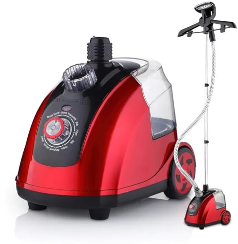 Vapor Vertical, vaporizador para ropa, 1800 W, portátil, depósito de agua 1,8 L, vaporizador con varilla telescópica, vaporizador con para planchar ropa y camisas