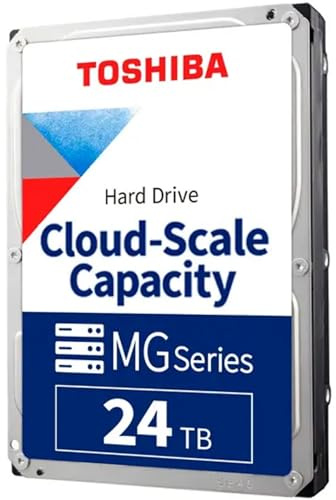 Toshiba MG Series 24TB Internal Enterprise Hard Drive, 3.5 SATA HDD