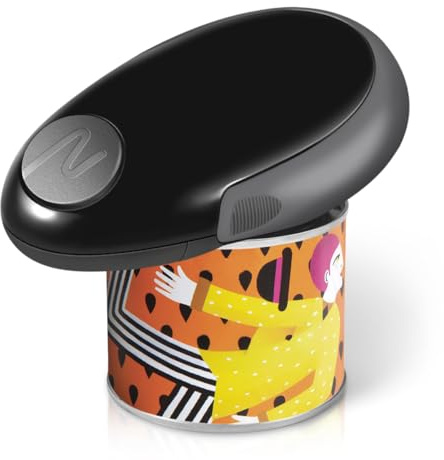 Hands-Free Electric Can Opener for Seniors and Arthritis, Automatic One-Touch Can Opener Electric, Safe Smooth Edges, Black
