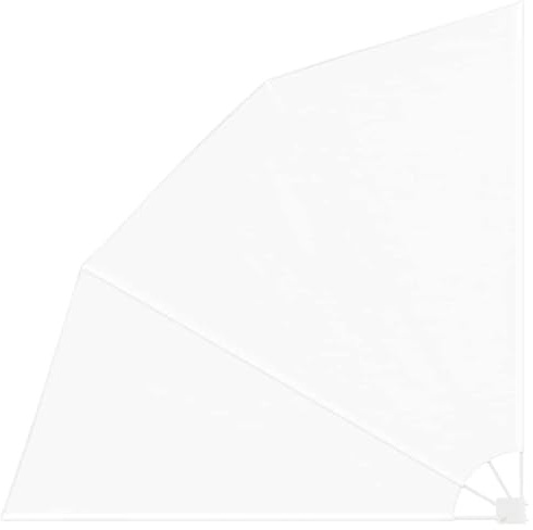 vidaXL Balkon Sichtschutz 210 x 210 cm Polyester Weiß