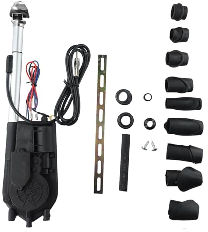 MeevrgR AM/FM Auto Motor Power Antenne Ersatz für W140, W126, W124, W201 75cm Mast, 120cm Kabel für S, C, E, SL, SE, für SEL, SEC, für CE, TE, D, TD, für SD Modellreihe