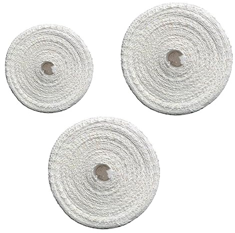 DECOMELODY 3pcs Elastic Cotton Meat Netting Roll Ham Sock Sausage Packaging Butcher Twine for Kitchen Cooking and Meat Roasting, 1m 3m*2 Mesh Cotton Ropes for Home Use