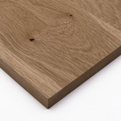 ZUSCHNITTPROFI.DE Eiche Massivholz Zuschnitt, Wunschmaß bis 30 x 30 cm, 20 | Glatt gehobelt, besäumt und millimetergenau nach Maß gefertigt