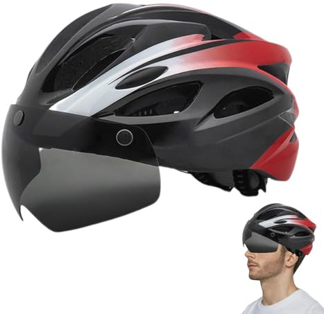 Casques d'équitation, casques de cyclisme avec lumière arrière rechargeable, vélo réglable et respirant pour homme et femme, vélo de route, VTT