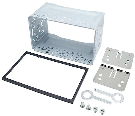 Wayfadacc Radio Estéreo para Reacondicionamiento De Doble Instalación 2 DIN Jaula De Metal Fascia Herramientas De Modificación Automática Accesorios Estéreo