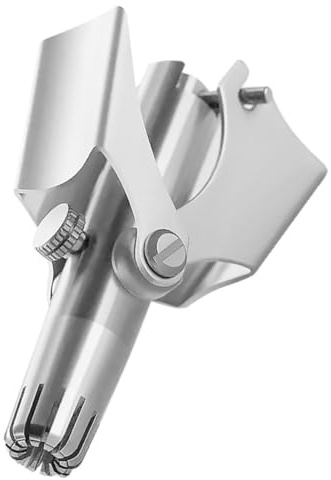 Garneck Recortadora de Vello Nasal Manual para Hombres, Tijeras Compactas de Acero Inoxidable, Depilación Segura y Precisa, Portátil para Viaje y Cuidado Personal