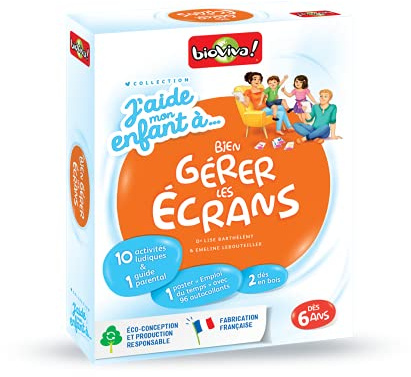 J'AIDE MON ENFANT A ... BIEN GERER LES ECRANS | Jeu Educatif - Education Positive - Dès 6 ans - 1 à 6 joueurs - Fabriqué en France