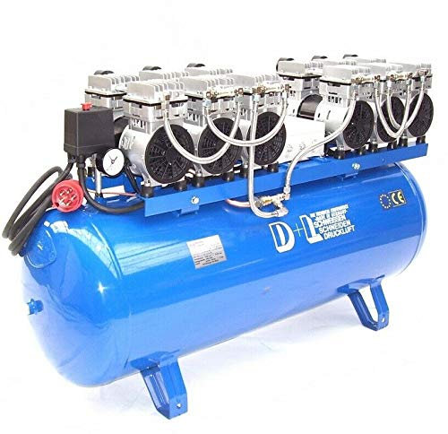 Druckluft Kompressor Silent Leise V12 540/8/270W Ölfrei Flüster Kompressor 6PS AWZ