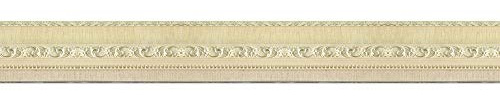 Tapetenbordüre selbstklebend Beige Europäer Badezimmer Wohnzimmer Küche Abnehmbare Taille Wandtattoo Wasserdicht Bodenleiste PVC Dekorative Bordüre10X500CM