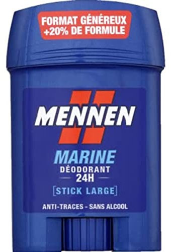 MENNEN MARINE Deodorante uomo 24H stick largo senza alcool anti tracce - Set di 6