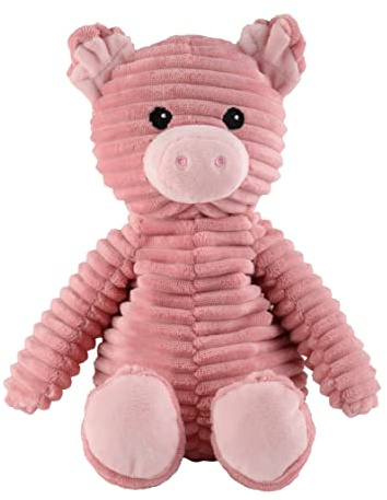 Warmies® Värmekudde/mjuk leksak Pure Gris avtagbar hirs lavendelfyllning 33 cm 550 g, ROSA
