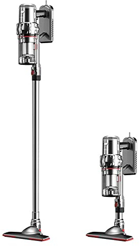 Aspirador escoba con cable de 600 W, 18000 Pa, aspirador vertical portátil, potente aspirador con cable con filtro HEPA, ligero aspiradoras domésticas para alfombras y suelos, pelo de animales