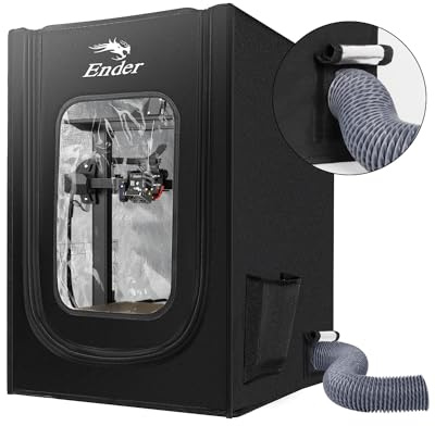 Creality Official 3D Printer Enclosure (Exhaust kit not included) Protective Cover for Ender 3/3 Pro / 3 V2 / 3 V3 SE / 3V3 KE / 3V2 Neo / 3 S1 Pro / 5 Pro / CR10 SE / K1 Max, 21.6 * 25.5 * 29.5 in