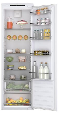 Haier HATL 174 DE Einbau-Kühlschrank/Nische 178 cm/Festtürtechnik mit wechselbarem Türanschlag/Nutzvolumen 316 L/LED-Beleuchtung gleichmäßige Ausleuchtung / 2 Gemüseschubladen/Weiß