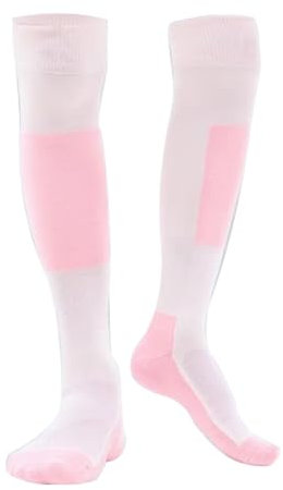 LYXXJRYBHD Fechtsocken, Fechtausrüstung, Atmungsaktive, Schweißabsorbierende, Hohe Und Lange Sportsocken, Fechtstrümpfe für Degen, Florett, Säbel, Unisex(Pink,Medium)