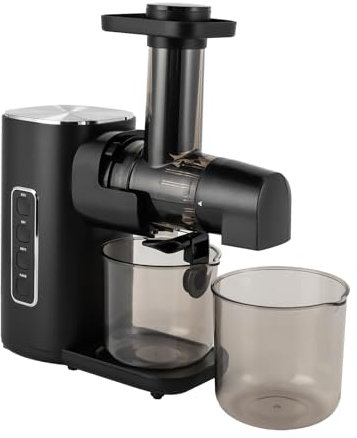 Spremiagrumi Slow Juicer Machine per frutta e verdura con tazza da 0,6 l, potenza 150 W, 2 velocità e valvola antigoccia, ideale per cucina, ufficio o casa