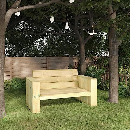 XINCXIN Gartenbank, sitzbank Balkon Outdoor Bank Garten gartenbank wetterfest loungesofa Outdoor Geeignet für Porch Balcony Garden Patio 139 cm Kiefernholz Imprägniert