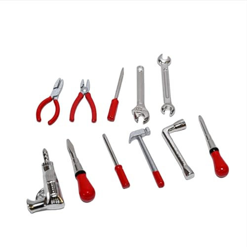 NUEIOVRW 1:18 Diorama Garage Accessories Set, Repair Model Scene Tool Models, Workshop Tuning Props for 1:18 Diecast Modell Cars Display (11PC Set)