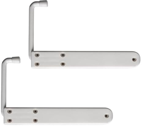 Kit Ferma Imposte in Plastica FP14 – Set da 2 Ganci Fermapersiana | Colori: Bianco, Nero, Verde (Bianco)