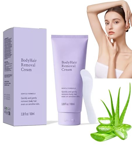 Body Hair Removal Cream for Women and Men,with Spatula Applicator,Fast Acting Depilatory Cream for Sensitive Skin - Smooth Skin in Minutes,Gentle Formula-Hair Removal Cream for Legs, Bikini, Underarms