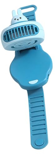 POPETPOP Ventilatore Portatile Piccolo Con Ricarica Usb e Cinturino Ventilatore Orologio Per Ragazzo Ragazza Ragazza Materiale Plastico Pregiato e