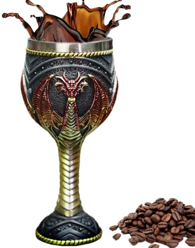 Gihioue Mittelalterlicher Weinkelch,Mittelalterlicher weinkelch | Mittelalterliche weinbecher - Mittelalterliche -Weingläser, Fantasy-Weinkelch, Edelstahlbecher zum Trinken
