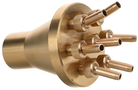 iplusmile Ugello in Ottone Color Oro Installazione Flessibile e Regolazione Comoda per Fontana da Giardino per Fontane da Giardino e Cortili Esterni