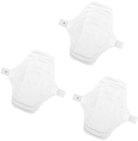 VICASKY Wiederverwendbare Damenbinden mit Starker Saugfähigkeit aus Baumwolle Waschbare Periodenbinden and Effektivem Wasserschutz 3 Stück for Frauen