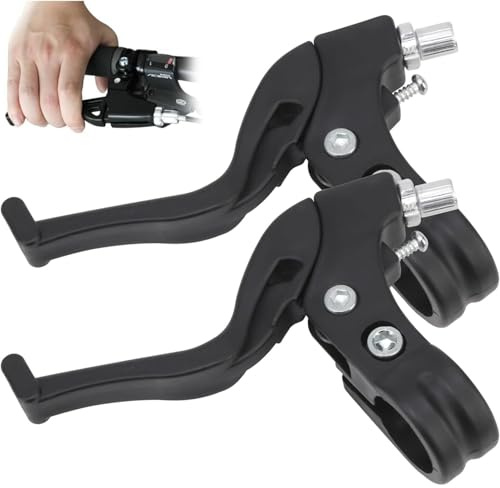 Ezranova Hydraulic Brakes Mountain Bike BMX Parts V Brakes Brake Levers, 2pcs Mountain Bike Brake Handles for Bike Scooter Brakes Hydraulic Brakes Mountain Bike Bikes