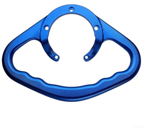 Mango de agarre para tanque de pasajeros de motocicleta hecho de aleación de aluminio CNC, apto para motocicletas BMW para Honda y MT, serie XJ (azul)