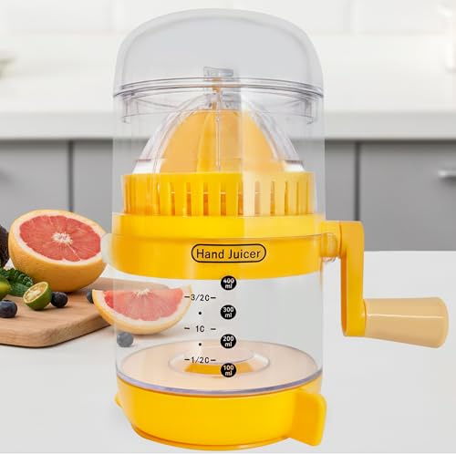 DONGTATA Presse agrumes manuel presse fruit manuel citrus juicer compact avec ventouse antidérapante facile à nettoyer pour jus citron orange cuisine maison