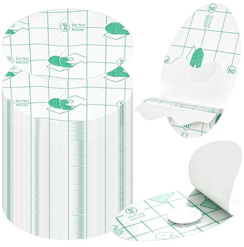 Vattentäta öronlappar öronskydd 100 st transparent öronskydd stark vattentät barn öronklistermärken 5,3 x 8,1 cm öronskydd vattentät ultratunn för bad surfing simning