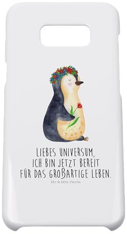 Mr. & Mrs. Panda Handyhülle passend für Samsung Galaxy S8 Plus Handyhülle, Weiß
