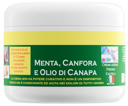 Smcosmetica Crema-Gel Cosmetica con Menta, Chiodi di Garofano e Olio di Semi di Canapa – 75 ml, Uso Topico