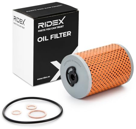 RIDEX 7O0141 Ölfilter Kompatibel mit MERCEDES-BENZ Stufenheck W123 Filtereinsatz mit Dichtungen mit Dichtung