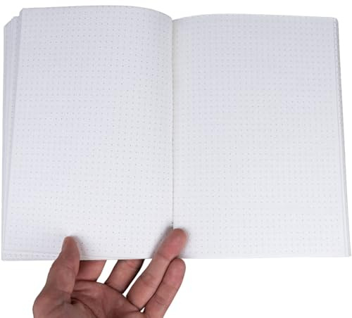 skaard A5 Nachfüllpapier Notizbuch gepunktet Notizblock | Dot Grid Recyclingpapier 90g/m² | 50 Blatt / 100 Seiten | Bullet Journal Einlagen