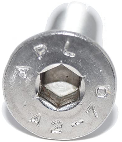 Senkschrauben mit Innensechskant M5X12 10 Stück ISO 10642 A2 Edelstahl rostfrei Senkkopfschraube