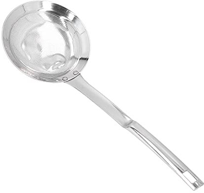 Colino a Rete Skimmer, 304 in Acciaio Inox a Maglia Fine Residuo di Olio per Alimenti Colino da per Sugo di Brodo