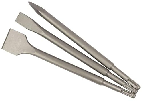 STROXX® Meißel-Set |3 teilig| hochwertiges SDS-plus Meißel Set | 1x Spitzmeißel | 1x Flachmeißel | 1x Spatmeißel | sehr hohe Härte und Standzeit