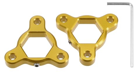 Motoforti Réglages de Précharge de Fourche CNC en Alliage d'aluminium pour Motos de Course Lot de 2 Ton d'or 19MM