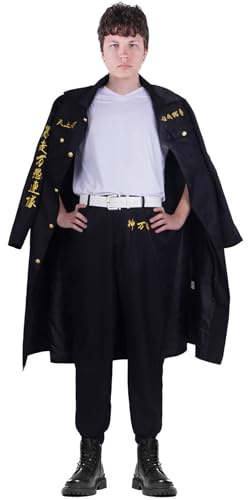 Manjiro Sano Cosplay Costume | Tokyo Manji Gang uniforme per gli appassionati di Tokyo Revengers | pantaloni, camicia, manichino, taglia: M