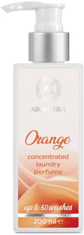 Profumo Bucato Concentrato Arancia 200 ml - Orange Aroma - Profumo per Bucato - Concentrato per Lavatrice - Deodorante Biancheria - Fragranza Lavaggio - Profumo Liquido Bucato - Profumo di Agrumi