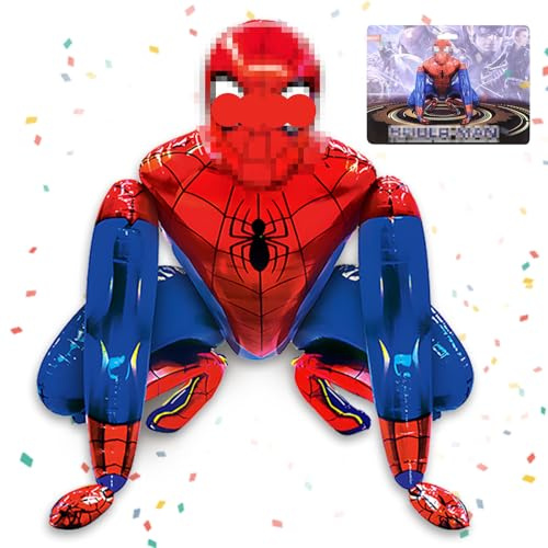 Spider Luftballons Geburtstag Deko Jungen- Spider Girlande Geburtstagsdeko Ballon Deko Geburtstag Folienballons Happy Birthday Partyzubehör Heliumballons für Kindergeburtstag Party Deko