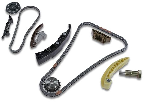 ATEC Germany Juego de cadena de distribución con piñón Compatible con AUDI A3,TT,SEAT ALHAMBRA,LEON,TOLEDO,VW BORA,EOS,GOLF,MULTIVAN T5,NEW BEETLE,PASSAT,PHAETON,SHARAN,TOUAREG,TRANSPORTER T4,T5