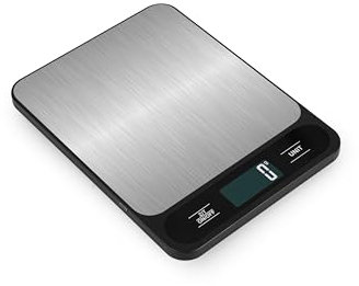 Digital Kitchen Food Scale, 10 kg. Displays in grams, kilograms, oz, lbs and ml. Large display screen, easy to use.