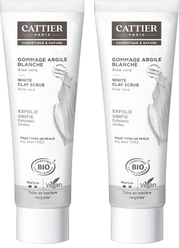 CATTIER Gommage Argile Blanche - 100ml - bio (Lot de 2)
