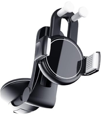 Bomefoi Soporte para teléfono móvil con ventosa para coche, soporte para coche, montaje estable ajustable de 360 grados, flexible, accesorio de coche resistente, soporte de coche portátil ajustable