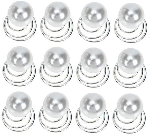VALICLUD 20 Stück Perlen Wirbel Haarnadeln Spiral Haarspangen Mit Schraubverschluss Für Damen Braut Hochzeit Abschlussball Haarklammern